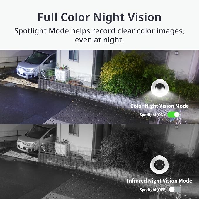 SwitchBot Wireless Security Camera 2K, Waterproof Outdoor Camera with 10000mAh Battery Powered, Color Night Vision, AI Human/Pet Motion Detection, Alexa Compatible, 256GB Local & Cloud Dual Storage