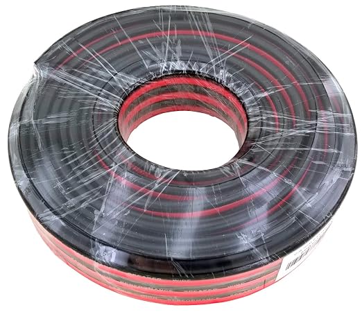 GS Power 100ft CCA 8 Gauge Wire Automotive, 50 ft Red & Black Bonded, 10 AWG 12v, Speaker Electrical Wire Low Voltage Primary for Car Stereo Audio Amplifier Trailer Harness Hookup Wiring DIY