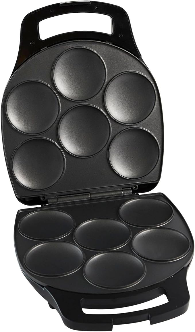 IMUSA 6 Slot Electric Arepa Maker with Temperature Control, Matte Black