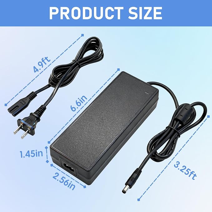 19V Power Cord Charger Adapter Compatible with Intel NUC 13 10 14 12 11 Pro Kit Mini NUC10i7FNH Power Supply Replacement PERFEIDY Power Supply Cord Charger PSU