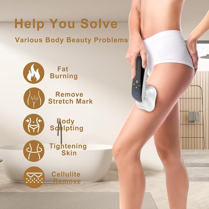 CENXIGO Body Sculpting Machine-Professional Cellulite Massage Tool for Legs, Belly, Hip, Arm,Portable Cellulite Massager for Women