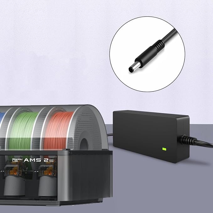 AMS 2 Pro Switching Adapter Power Supply for Bambu Lab AMS 2 Pro AMS2 Pro Automatic Material System 24V 4A ADS-96HLA-19-1 24096E-US Power Cord AC/DC Adapter 24.0 Volts Charger Cable PSU Mains