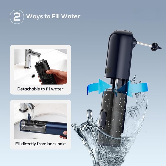 Ear Wax Removal, Ear Cleaner, Safe Ear Wax Removal Kit, 4 Modes-Ear Irrigation Flushing System, Ear Cleaning Kit - IPX7 Waterproof (Blue)