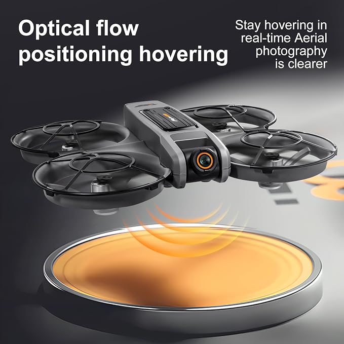 OBEST RC Drone With Screen On Controller (5.9in), Brushless Motor Drone with Dual Cameras (Electric Angle Adjustment), Optical Flow Positioning, 6CH Gyro, WIFI FPV, 100m Range, True 12-15min Flight (1800mAh), 3 Speeds, Headless Mode, LED Lights, USB Re...