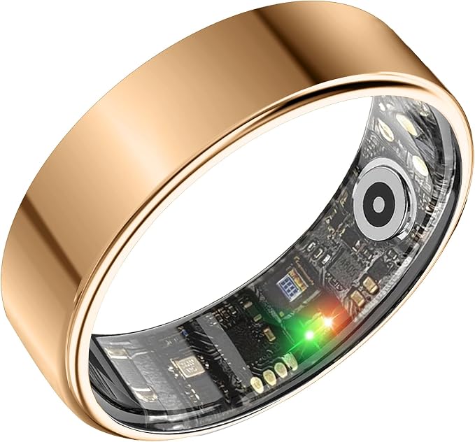 BENIO Gen 2 Smart Ring for Women & Men, Heart Rate,Fitness Tracker with Sleep，Step/Sleep/Blood Oxygen/Heart Rate Tracker, 5ATM Waterproof for iOS and Android,No Subscription