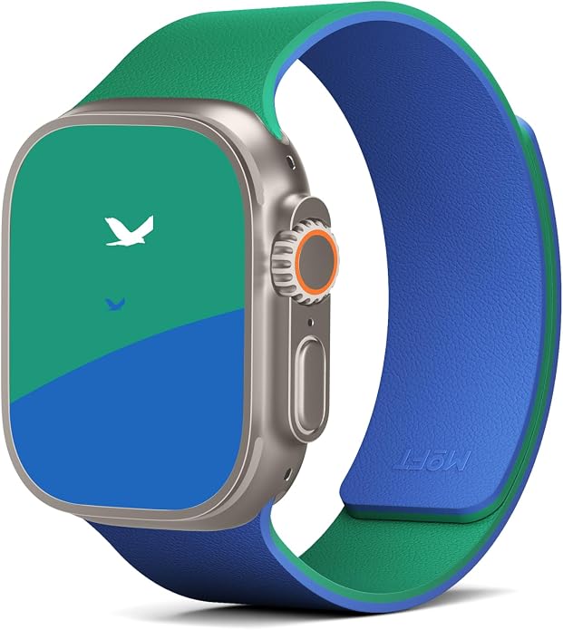 MOFT Snap Duo Watch Bands Compatible with Apple Watch, Quick Magnetic Wear, Duo-Color Design & Soft Silicone, iWatch Bands for Ultra 3/2/1, Series 11/10/9/8/7/SE/6/5/4/3/2/1, 38/40/41/42/44/45/46/49mm