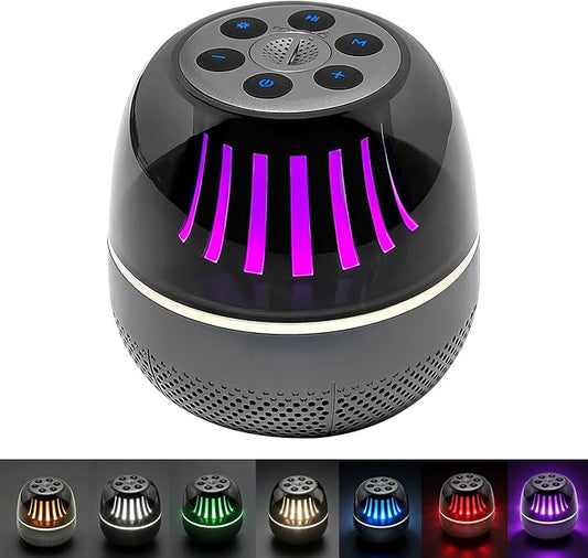 Portable Bluetooth Speaker with White Noise Machine, LED Color Lights, Aromatherapy Diffuser, Sleep Sound Machine for Sleep, Yoga, Home, Office & Bedroom, Gift for Women, Men, Kids & Friends