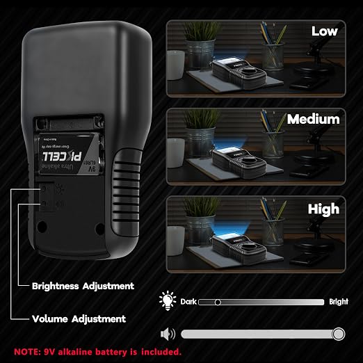 EMF Meter, 3-in-1 EMF Detector Portable Electromagnetic Field Radiation Detector, Suitable for Home, Office EMF Inspections and Ghost Hunting