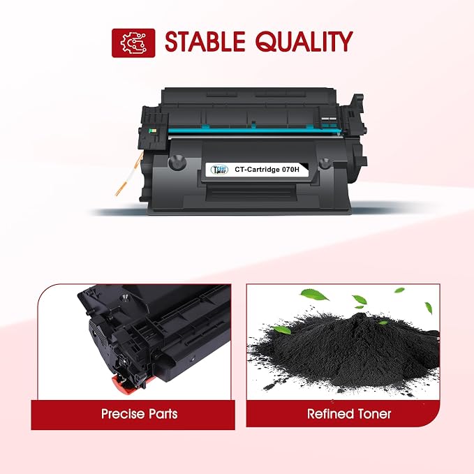 070H 070 Black Toner Cartridge Compatible for Canon 070H 070 MF465dw Toner CRG070H CRG-070H for Canon imageCLASS MF465dw MF462dw LBP247dw LBP246dw MF460 LBP240 MF462 LBP247 LBP246 Laser Printer 2-Pack