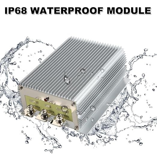 48V to 12V Voltage Converter Reducer, 60A 720W Voltage Regulator, Waterproof Truck Power Transformer, Fit for Golf Cart, RV