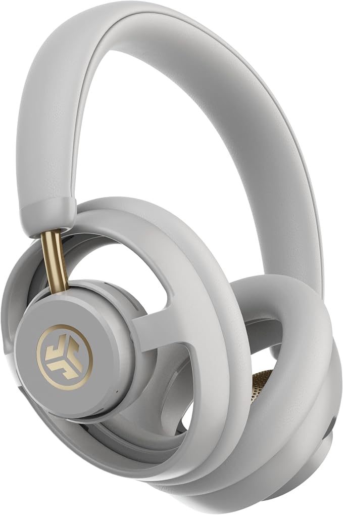 JLab JBuds Open Wireless Headphones – Open-Ear, Comfortable All-Day Fit, 24+ Hour Playtime, Immersive Sound, Bluetooth Headphones with App Control, White