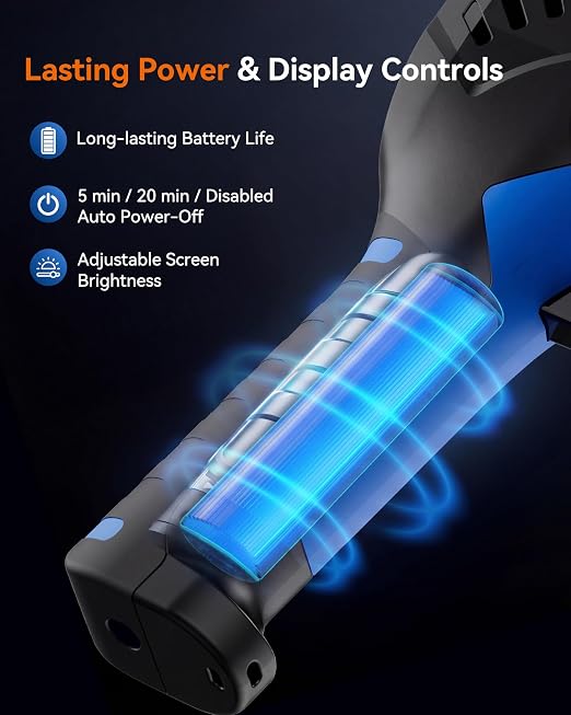 Infrared Thermal Imaging Camera, 240x240 TISR Resolution, 25Hz Refresh Rate, -4°F to 1022°F, Adjustable Emissivity, Hot/Cold Spot Detection, LED Light for HVAC, Electrical & Home Inspection