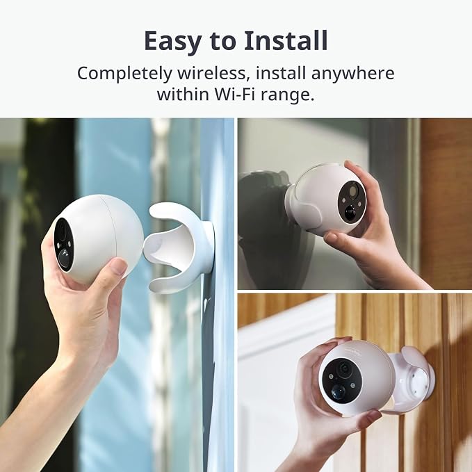 SwitchBot Wireless Security Camera Kit, 2K Outdoor Camera with Solar Panel, Uninterrupted Surveillance for Home Security, Color Night Vision, AI Human/Pet Motion Detection, Works with Alexa, WiFi 2.4G