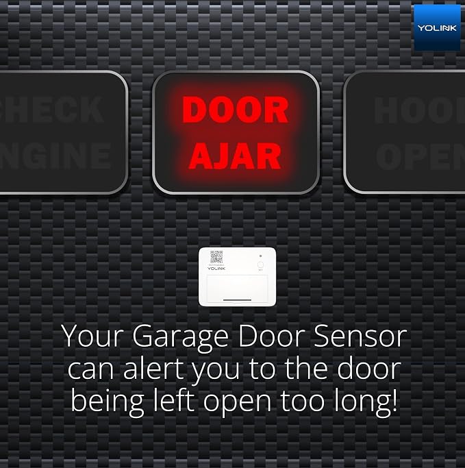 Smart Garage Door Kit with YoLink Hub - YoLink 1/4 Mile World's Longest Range Garage Door Controller and Wireless Sensor Compatible with Alexa IFTTT