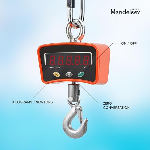 Hanging Scale Handheld 2200lb/1000Kg Crane Scale Luggage Scale