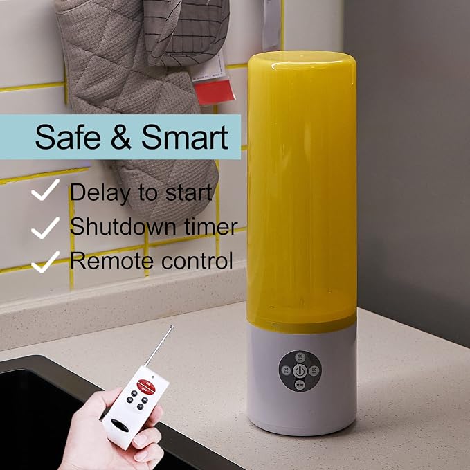 UV Light Sanitizer, 55w 254nm UVC Lamp for Room Surface Disinfection, Kills Bacteria Molds Dust Mites up to 750 sqft, Home/School/Hotel/Travel, 1Y Warranty (Gold Ozone Free)