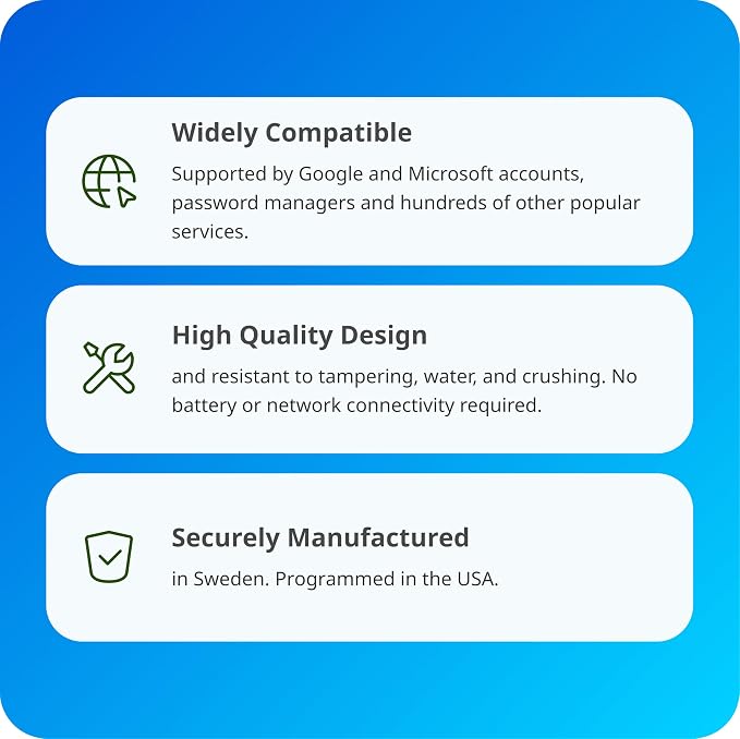Yubico - YubiKey Bio Series (FIDO Edition) - Multi-Factor authentication (MFA) Security Key and passkey, Connect via USB, Biometric, FIDO Certified - Protect Your Online Accounts (USB A)