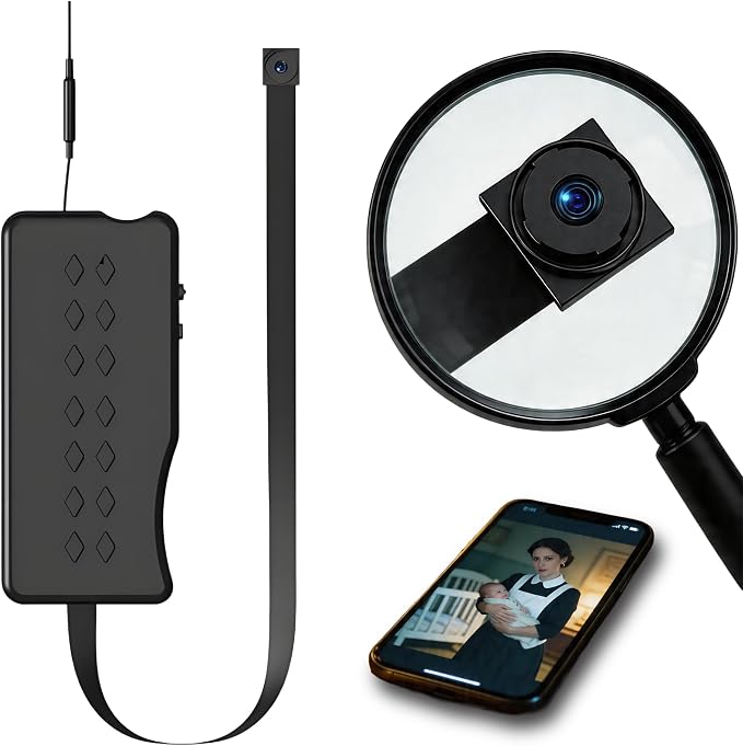 DIY Hidden Camera Module, Mini Spy Camera WiFi for Inside Home, 1080P Indoor Wireless Security Camera with Phone App, Bluetooth Setup, SD Auto Record Without WiFi, Covert Nanny Cam for Indoor