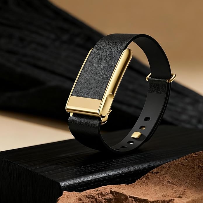 omee Leather Band Compatible with Whoop 5.0 Band Strap Men Women, Genuine Leather Rugged Durable Replacement Wristbands Straps for Whoop 5.0 Bands