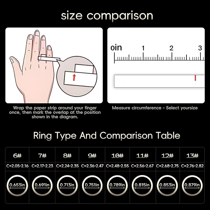 RQZ Smart Ring Fitness Tracker for Men Women, Sleep & Heart Rate Monitor, Step Counter with Vibration Alert, 5 ATM Waterproof, Compatible with iOS & Android Gold Size 12