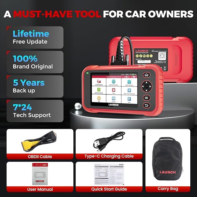 LAUNCH OBD2 Scanner CRP123I V3.0 Elite, 2026 Lifetime Free WiFi Update Scan Tool, FCA SGW, CANFD&DoIP, SAS/Throttle/Brake/BMS/DPF/Oil/ABS Service Multi Systems Car Scanner, Battery Test, Auto VIN