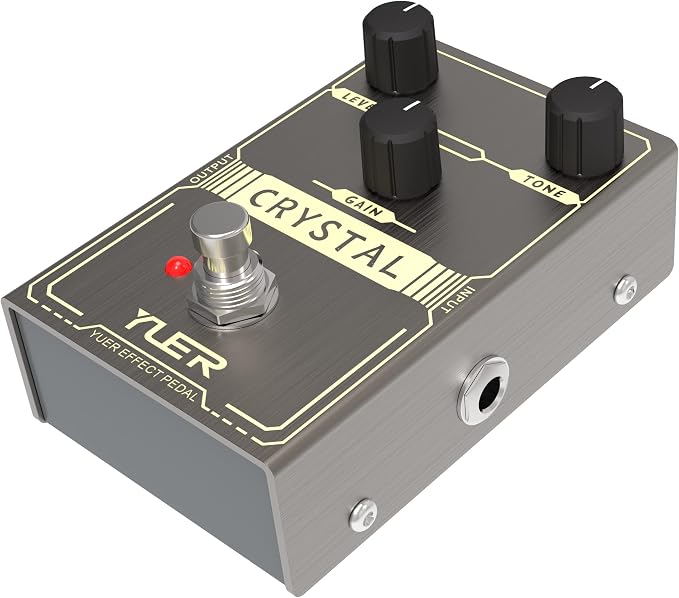 CRYSTAL,Guitar Pedal,Electric Guitar Effects Pedal for Guitars and Bass Effect Pedals Mini Single Type DC 9V True Bypass