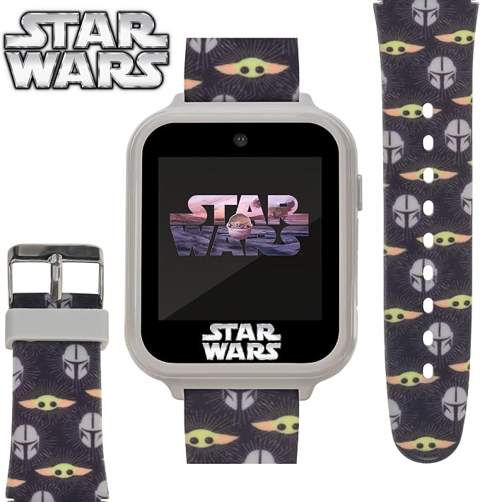 Star Wars Kids Interactive Smartwatch with 10 Watch Faces, Camera, Games, Alarm & Step Counter, Officially Licensed, Fits Wrists 5.5'' to 8''