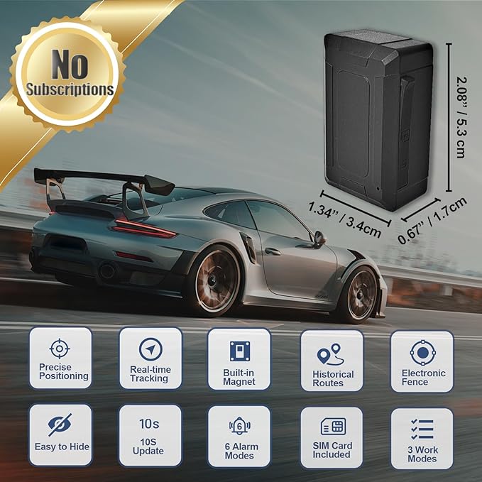 4G20 Mini GPS Tracker for Vehicles No Monthly Fee, Portable Real Time GPS Tracking Devices Hidden, Magnetic Location Tracker, Trip History, GeoFence, Speeding Alerts (SIM Card not Included)