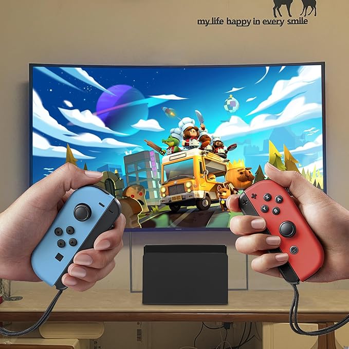 Dock Station for Nintendo Switch/Switch OLED with LAN Port,3-1 Switch Docking Station Set for TV with 1080P HDMI Cable and AC Adapter,Dock Base Charging Dock Station for Nintendo Switch/OLED (Black)