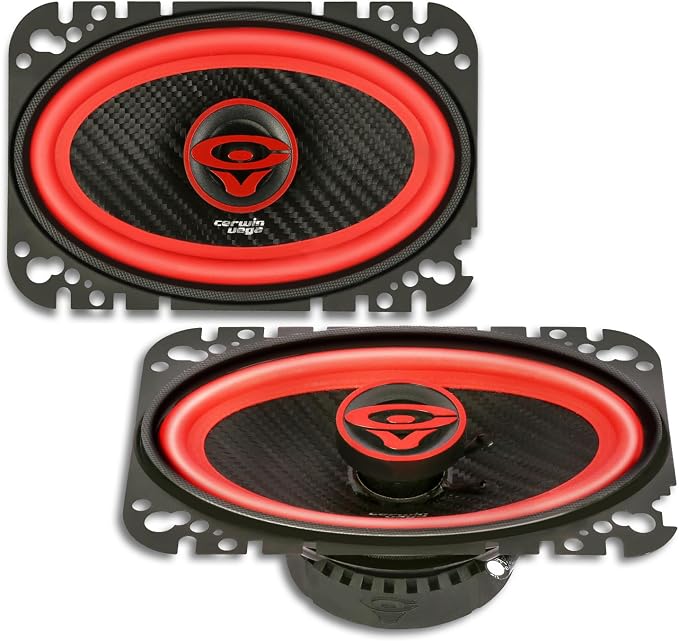 CERWIN-VEGA! V46 4"× 6" VEGA 2-Way 180 Watts 4 Ohm Coaxial Full Range Speakers(Pair)