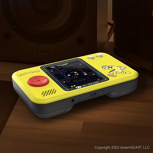My Arcade Pac-Man Pocket Player Bundle: Officially Licensed, Portable Gaming Console, Travel Case and Screen Protector Included. Includes Classic Mode and Speed Up Mode.