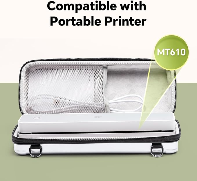 HPRT Portable Printer Wireless White& Printer Case for MT610pro