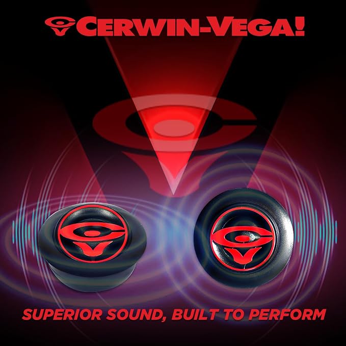 CERWIN-VEGA! VT1 1" Vega 180 Watts 4 Ohm Silk Dome Tweeters (Pair)