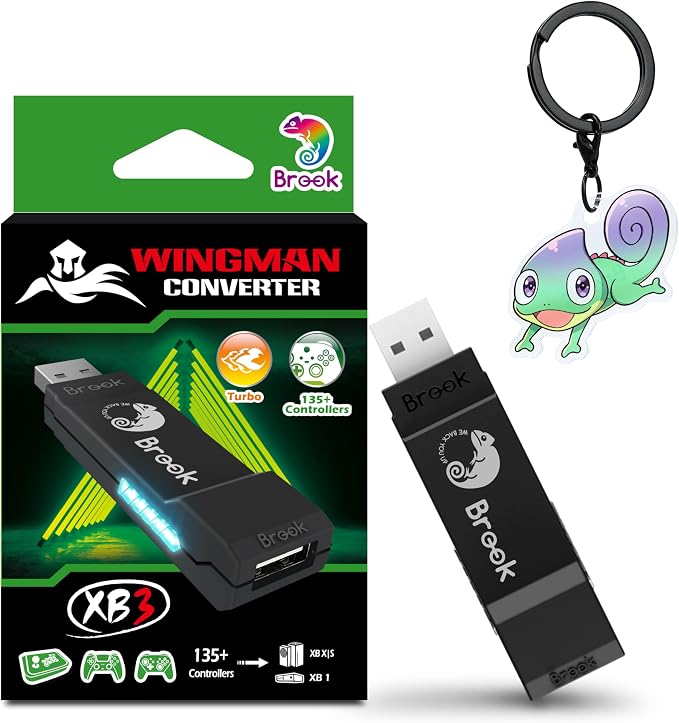 Brook Wingman XB 3 Converter - Elevate Your Gaming: Wireless Adapter for Xbox Series X/S, Xbox One, and PC with Remap & Turbo Features [Official Exclusive Edition]