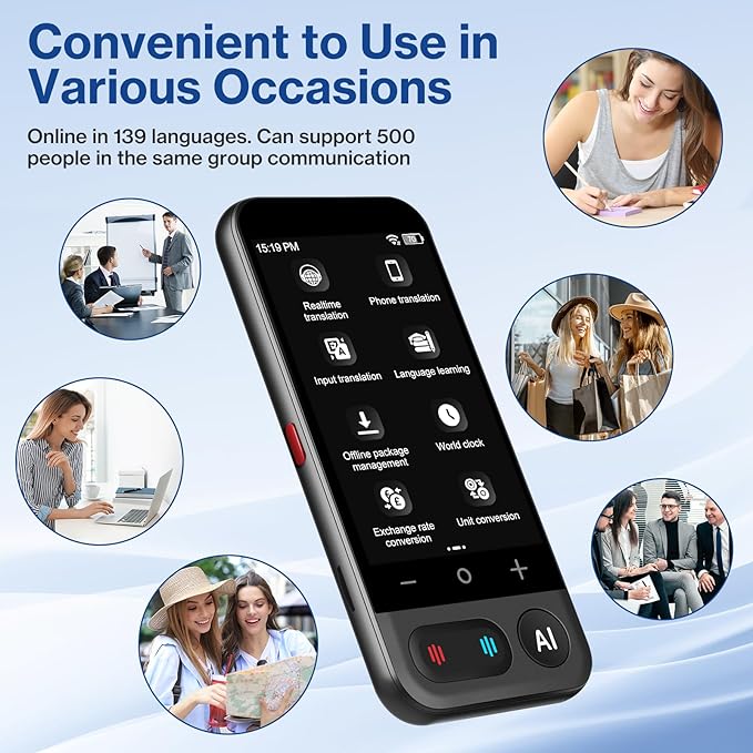 AI Translator, Real-Time AI Conversation & Voice Translator, 149 Languages | AI Conversation, Real-Time Voice Translation, Offline Translation, OCR Camera Translation, AI Recording