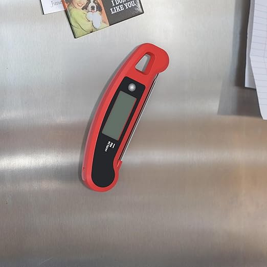 Lavatools Javelin® PRO Classic Ultra-Fast 2-Second Professional Digital Instant Read Meat Thermometer for Grill and Cooking, Auto-Rotating Backlit Display, IP65 Water Resistant NSF Certified–Tangerine