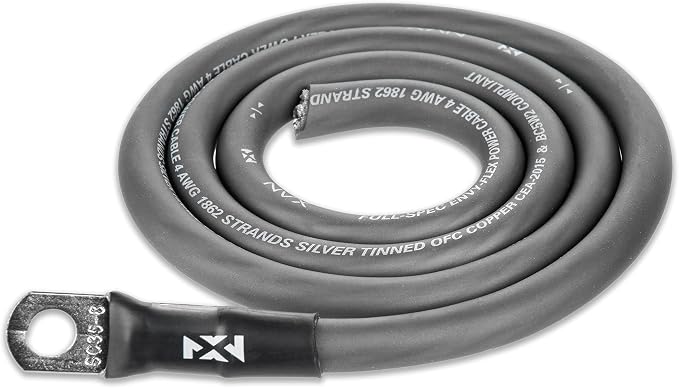 NVX True 4 Gauge AWG 100% OFC Amplifier Wiring Kit Without RCA Cable - XAPK4