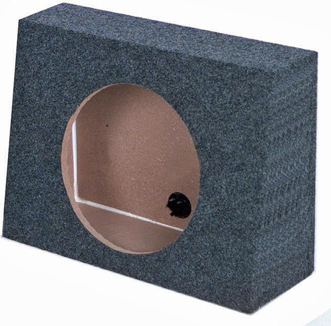 QPower QTW12 Single 12" Sealed Car Audio Subwoofer Sub Box Enclosures, Pair
