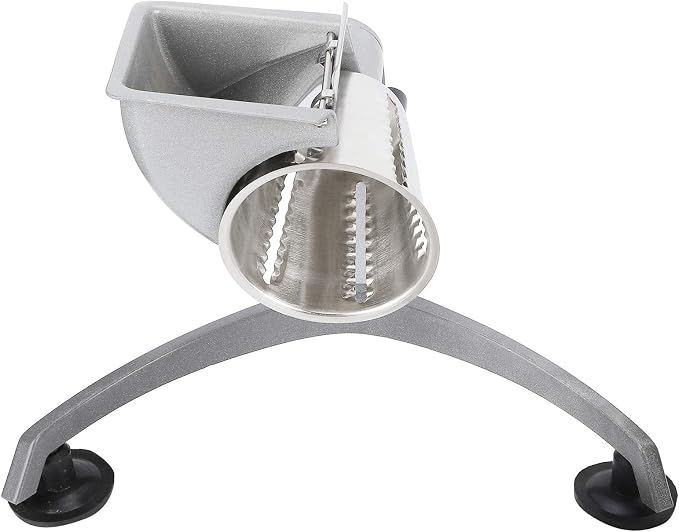 5-in-1 Rotary Cheese Grater Vegetable Cutter, Hand Crank Food Slicer with 5 Stainless Steel Blades, Multifunctional Nut Vegetable Cheese Grater for Kitchen Food Prep