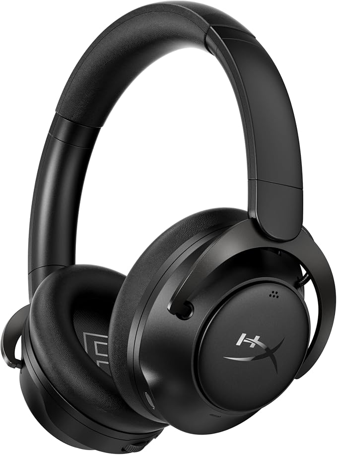 HyperX Cloud Mix 2 – Dual Wireless Over-Ear Headphones with ANC, 2,4GHz dongle, Bluetooth 5.3, PC, PS5, Nintendo Switch, Steam Deck, Mobile, USB-C – Black