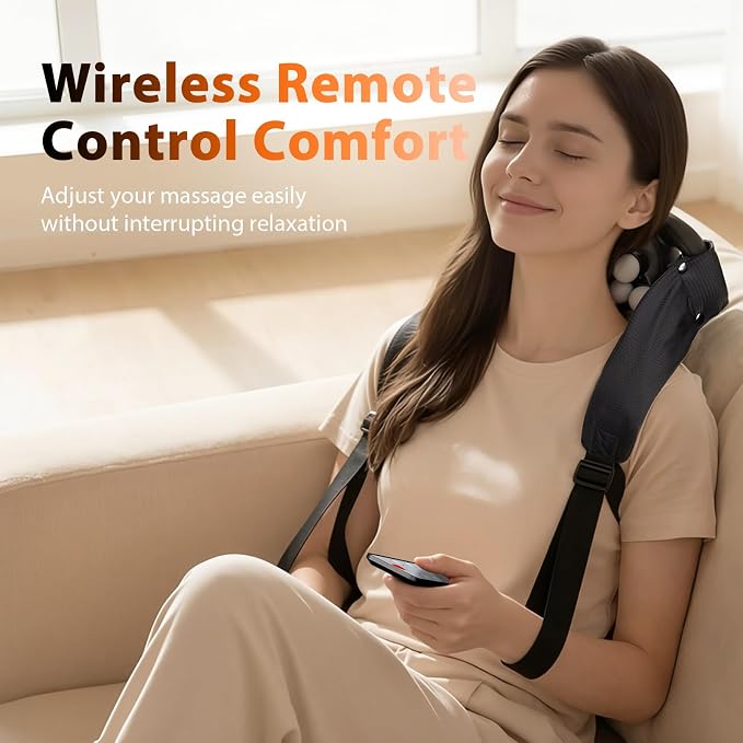 UOTT 24 Head Massage Gun Deep Tissue, Self Massager for Neck and Bback with 9 Modes & 9 Levels, Quiet Handheld Multi Head Percussion Muscle Massager for Body, Shoulder Muscle Pain Relief