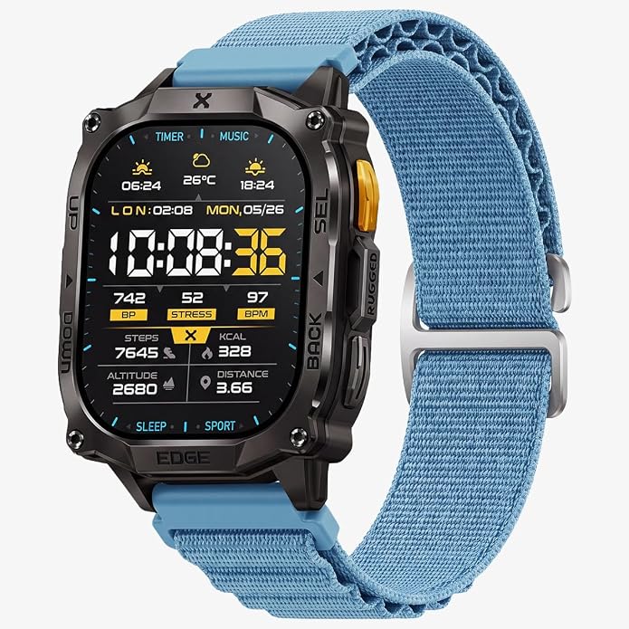 CARBINOX Band Durable 22mm Compatible Smartwatches Adjustable, Secure Fit