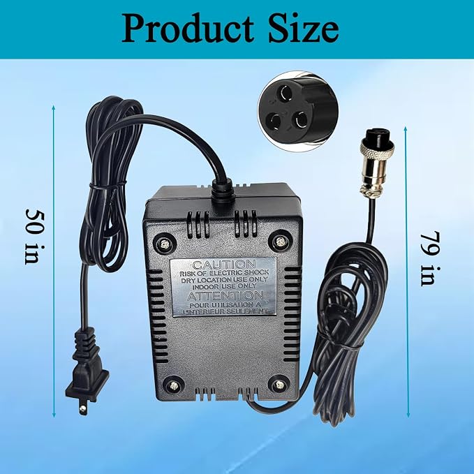 AC17VX2 1500mA Power Adapter for Yamaha with 3-Pin Connector Plug | Compatible with Yamaha F4/F7/6FX/MG82X/MG10U/MG10xuf/MG16/MX1804X and Other 10-Channel Above Mixing Console，Pedalboard Power