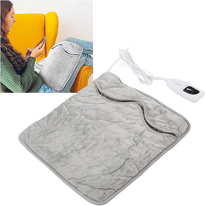 Electric Heated Foot Warmers for Men and Women Electric Foot Warmer Pad 6 Level Portable Soft Detachable Foot Heating Pad for Bedroom