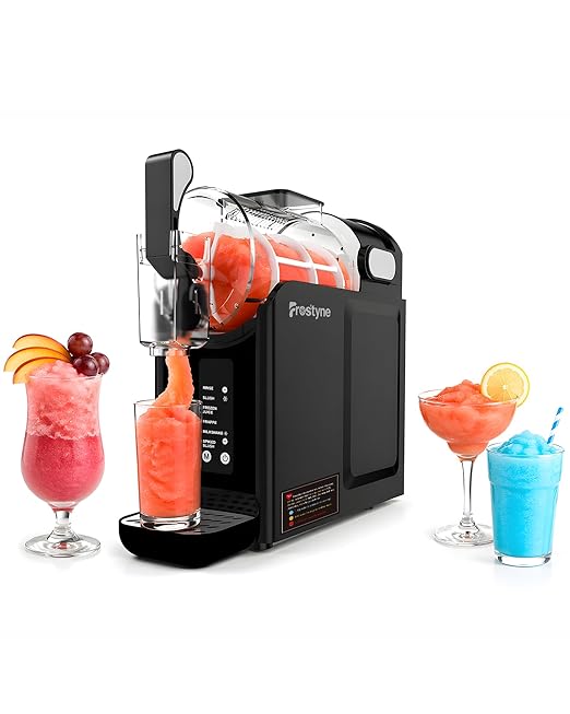 88oz Slushie Machine for Home with No Ice Needed, 5 Preset Programs, Self-Cleaning Function, Quiet Operation, Perfect for Making Frozen Margaritas, Milkshakes, Smoothies, Frappes,Black