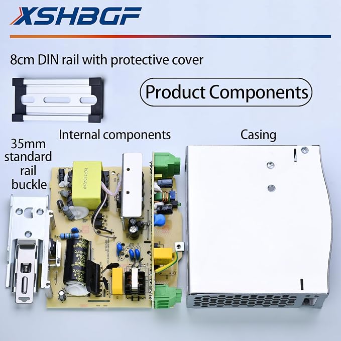 24VDC Power Supply NDR 120W DIN Rail Power Supply Switch Switching Converter DC (Input 100-240VAC Output 24VDC 50/60HZ 24V 5A)