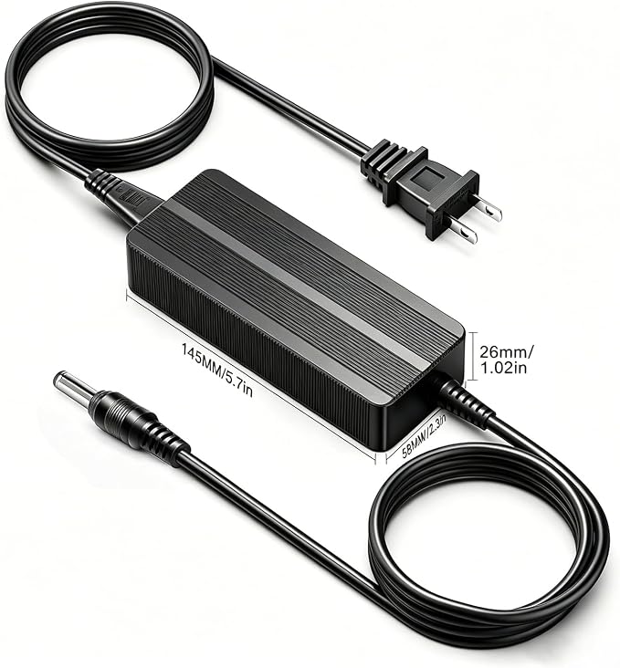 TAIFU 24V 5A AC Adapter Charger Compatible with Fosi Audio MC331 HiFi Made Fun Tube Integrated Amp Amplifier DAC 2 Channel Home Audio DC 24V Replacement Power Supply Charger Cable Cord