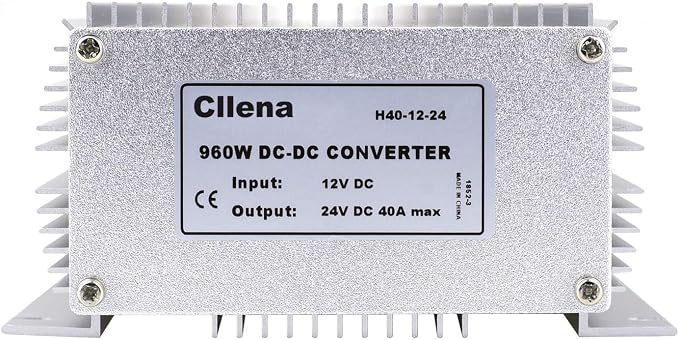 Waterproof DC/DC 12V to 24V Boost Converter 40A 960W Step Up Voltage Regulator Module Car Power Supply Voltage Transformer (Input 10V-16V)