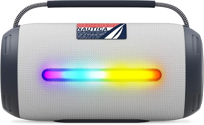 Nautica Urban SP610 True Wireless Outdoor Speaker, Portable IP5 Splash-Proof Bluetooth Speaker, Perfect for Camping, Beach, Backyard & Travel