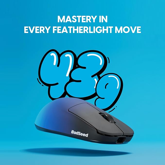 Pulsar Gaming Gears X2H Crazylight Wireless Gaming Mouse, Ultra Lightweight 1.51 oz (43g), Optical Switch, 32000 DPI, 750 IPS, XS-1 Sensor, 8k Compatible (Medium, BadSeedTech Edition)